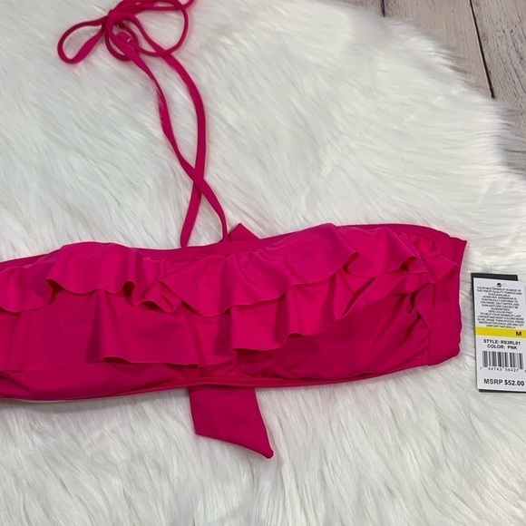 NWT Kenneth Cole Reaction Bright Pink Bandeau - Picture 3 of 6